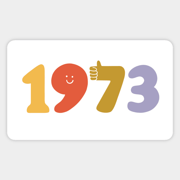 1973 Smile Thumbs Up Sticker by Vanphirst